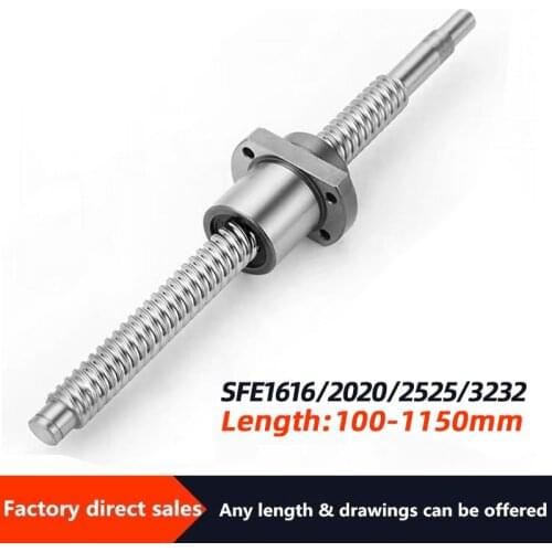 NEWS. SFE1616/SFE2020/SFE2525/SFE3232 Ball Screw with+ Ballnut of SFE+ End Machined for High Precision CNC diy kit