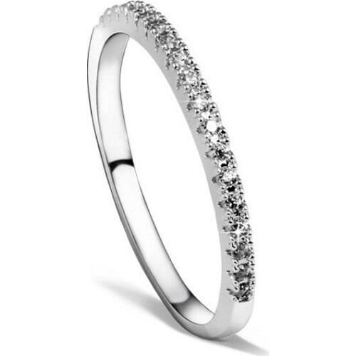 NEW Wedding Rings for Women Mystique Girls 925 sterling silver Charms CZ Crystal Paved Ring Female Jewelry Anillos Anel Bijoux