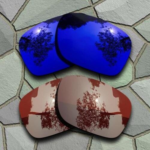 Violet Blue&Bronze Brown Sunglasses Polarized Replacement Lenses for Oakley Holbrook