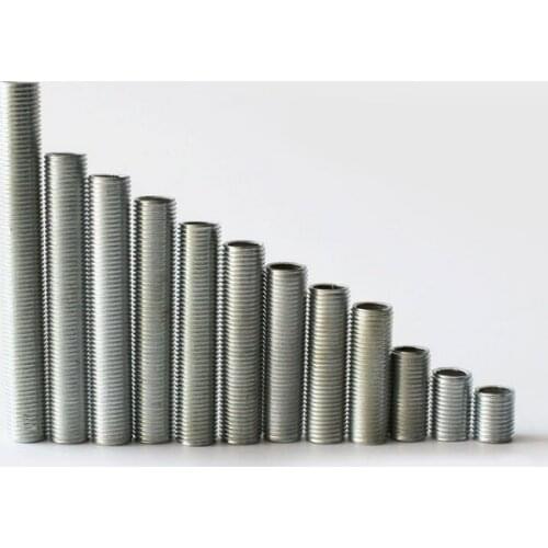 M6 x15 mm thread bolt pitch 1.0mm hollow screw ceilling light connector threaded pole outer inner 3mm steel screw bolt nut