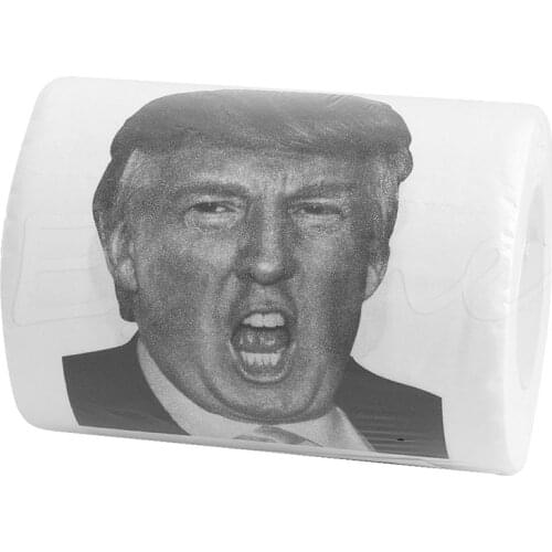 Donald Trump Humour Toilet Paper Roll Novelty Funny Gag Gift Dump Fashion
