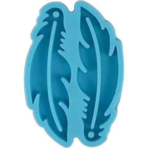 Dream Catcher Feathers Earrings Epoxy Resin Mold Jewelry Pendant Silicone Mould LX9E