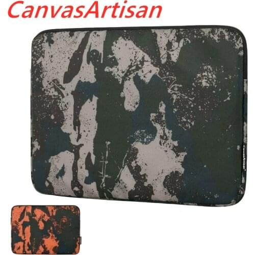 CanvasArtisan Brand Laptop Bag 11",12",13",14",15",15.6",13.3,Camouflage Sleeve Case For Macbook Air Pro Notebook,Dropship V011