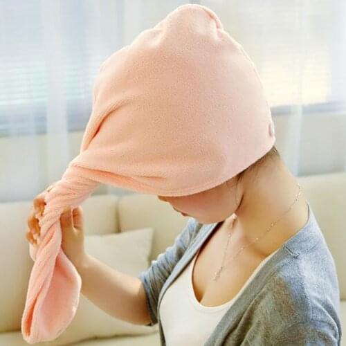 Microfiber Super Absorbent Thickening Fast Dry Hair Cap Dry Hair Towel For Women Girls Wipe Hair Quick Dry Hair Cap 60.5*20cm