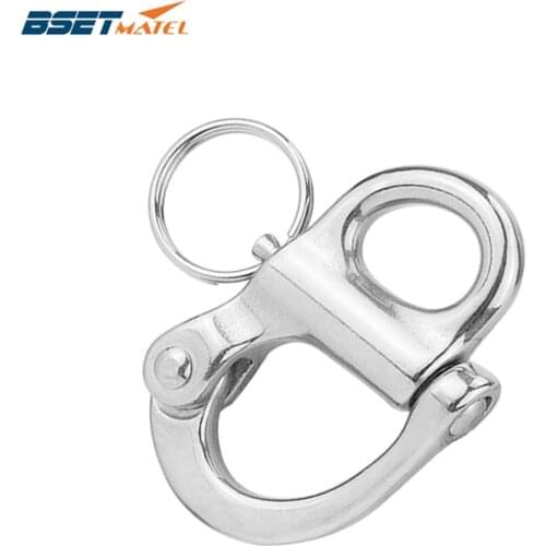 Stainless steel 316 Rigging Sailing Fixed Bail Snap Shackle Fixed Eye snap hook sailboat Sailing Boat Yacht Outdoor Living