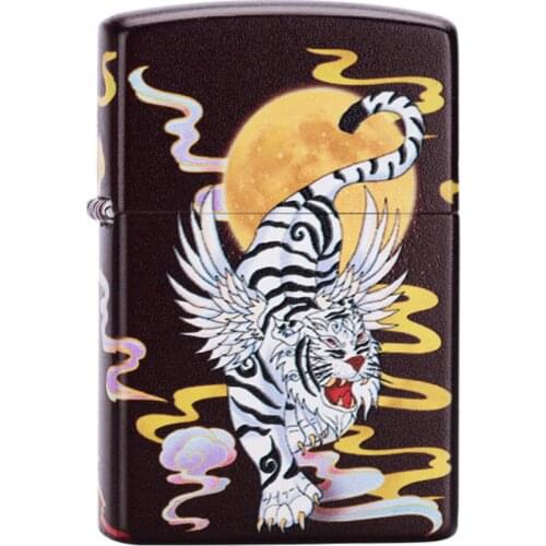 Zorro Blue dragon white tiger color printing pattern Kerosene gasoline petroleum oil cigarette lighter Novelty seal holiday Gift