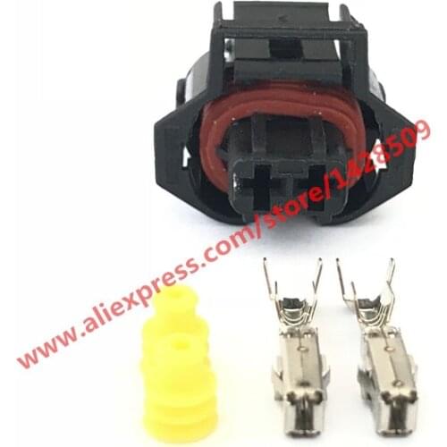 5 Sets 2 Pin Female Waterproof Auto Connector Electronic Crank Sensor Automotive Plug 936059-1 For Bosch