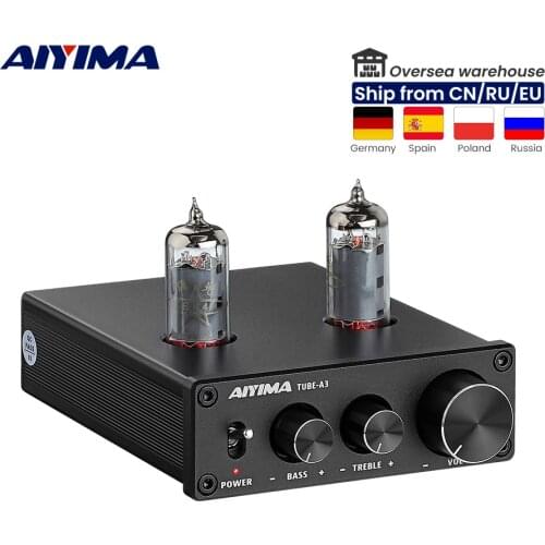 AIYIMA Amplificador Audio 6K4 Tube Mini Power Amplifier Board Professional Bile Preamplifier HIFI Preamp DC12V For Home Theater