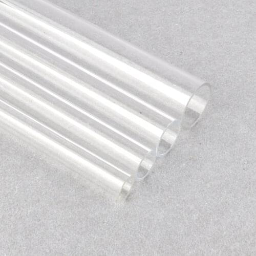 50cm Acrylic Transparent Pipe Outside Dia16~90mm Plexiglass Tube for Garden irrigation Pipe Connector