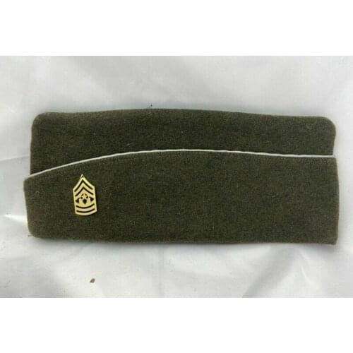 Ww2 Us Army OfficerS Garrison Cap Usmc Marine Corps Sergeant Major Rank Golden armyshop2008