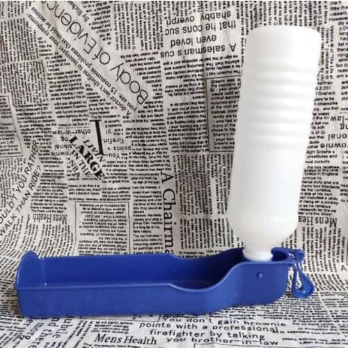Pet dog drinking water bottle sports Plastic portable outdoor travel drinkerFeeder bowlFoldable sports water bottle Drinking