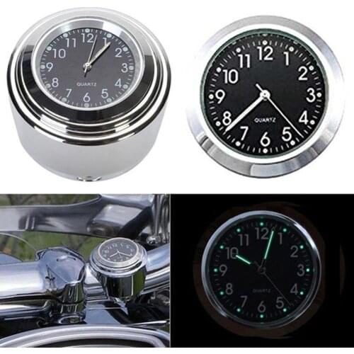 Motorcycle Handlebar Clock Waterproof Universal Glow Motorcycle Motor Handlebar Mount Watch Dial Clock motorbike accessories