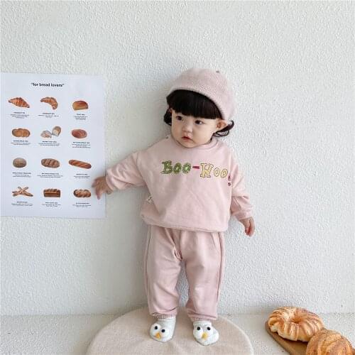 Children Set Autumn Toddler Kids Sweatshirts Tops Long Sleeve T-shirt Pants Suit Boys Girls Hoodies Baby Outfit Infant Clothes