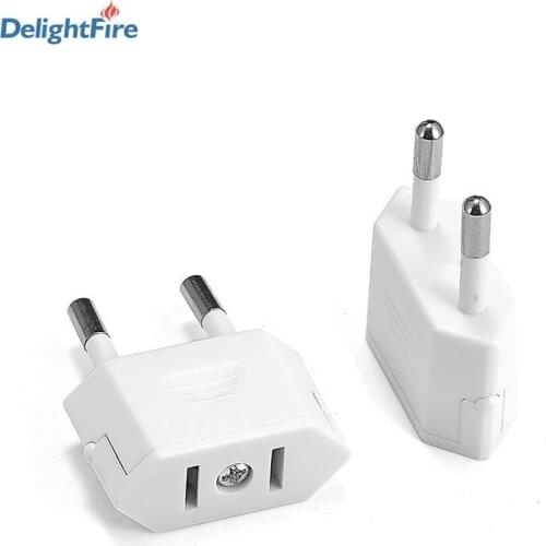 EU Travel Power Plug Adapter American China To Euro European AC Elelctrical Plug Adapter 4.0mm 2pin Round Change Plug