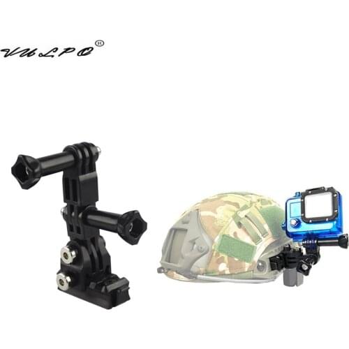 VULPO Tactical FAST MICH Helmet Side Rail Mount Adapter Fixed Mount For Gopro HD Hero 1- 5 Action Camera Multi-angle Adjustable