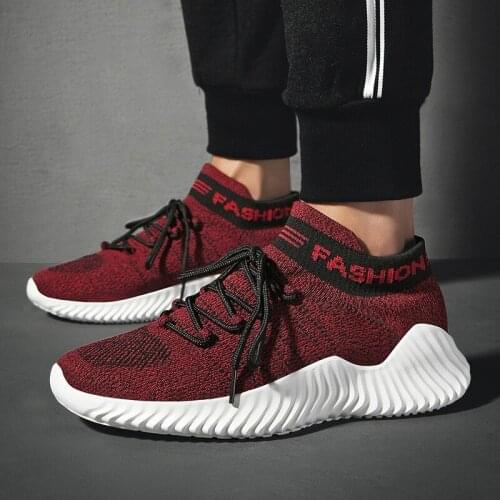 Hot sale four seasons Breathable High help lace-up shoes man for adult comfortable men sneakers Lightweight casual shoes UK-07