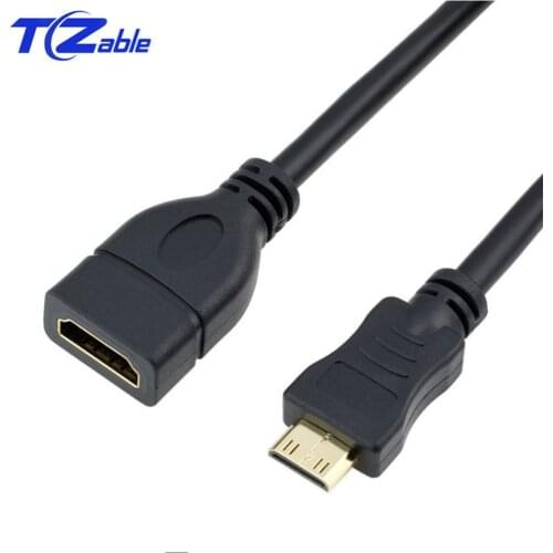 HDMI To mini HDMI Male To Female Cable Auxiliary Adapter Extension Cable Display Port To 1080P HDMI Adapter Converter Cable