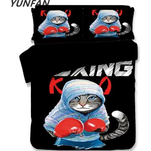 Lovely cats bedclothes Bedding Sets For Children Good quality duvet cover quilt cover pillow cases 3pcs for kid boy girl