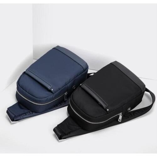 Brand Fashion Men trendy chest bag leisure large capacity simple trendy boy messenger cloth bag diagonal cross bag