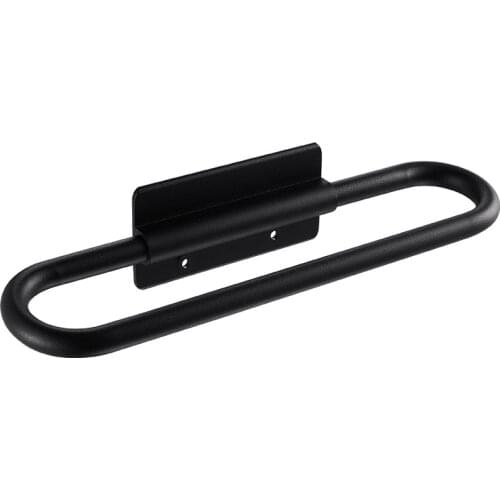 Perforated free towel rack bathroom hanging rod rack space aluminum simple towel ring wall-mounted hardware pendant