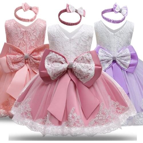 Girls Princess Christmas Party Tutu dress Children Wedding Elegant Clothing Kids New Year Holiday Costume For 1-5 Years Girls