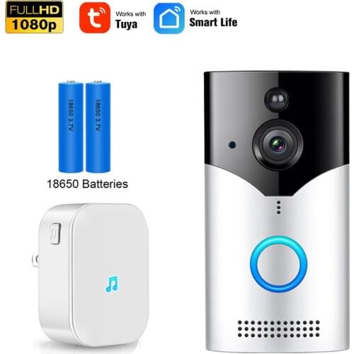 REDEAGLE Tuya Smart Life Wireless WiFi Video Doorbell Door Phone Intercom Home Security Camera Night Vision PIR Motion Detector