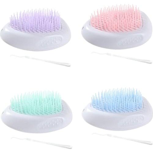 Dog Cat Self Cleaning Slicker Brush Professional Pet Quick Release Hair Comb for Grooming Shedding