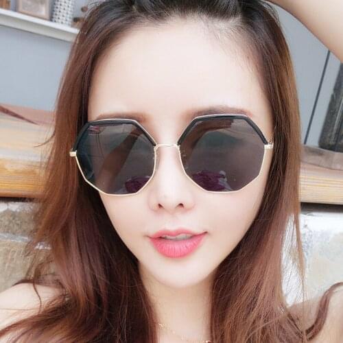 New Irregular Polygonal Polarized Sunglasses Female European and American Trend Wild Street Shooting Concave Shape Sunglasses