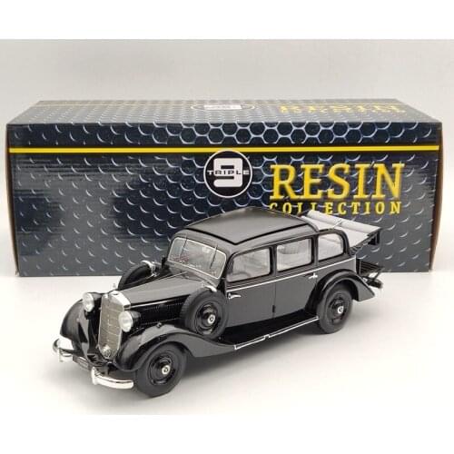Triple9 1:18 For M~des-B~nz 260D W138 Pullman Landaulet 1936 1800103 Resin Models Limited Edition Auto Toys Car Collection Black