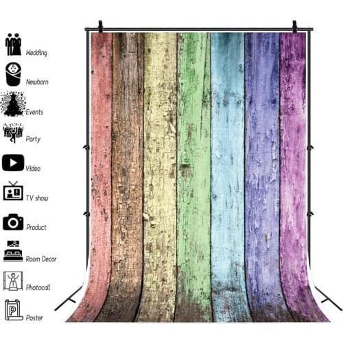 Vintage Grunge Old Wood Board Wooden Baby Portrait Backdrop Vinyl Photographic Background For Photo Studio Photophone Photozone