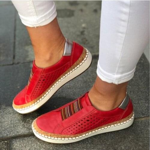 Women flats casual shoes zapatos mujer vintage flock lighted round toe flat shoe student slip on ladies sapato chaussure D9-57