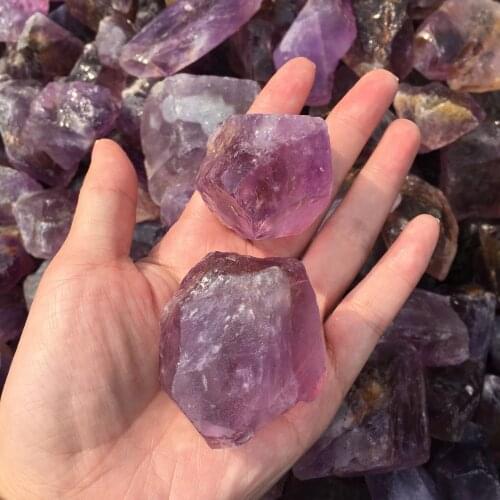 1pcs natural raw amethyst crystal for healing stones