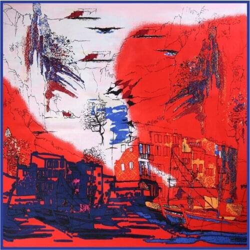 100*100cm TOP Silk Scarf 49 styles Free Shipping Ins Scarves Women Foulard Square Hijab Scarf Ladies Shawl wrap female hijab