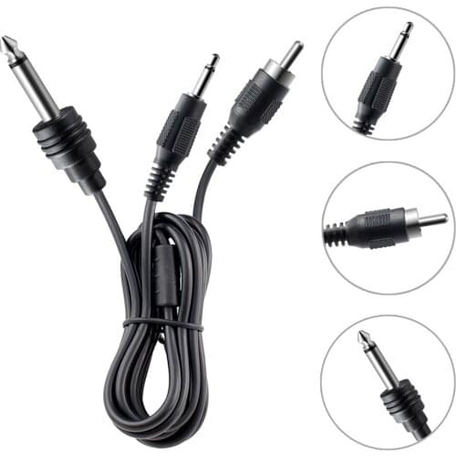 180 cm Tattoo Machine Hook Line Tattoo Clip Cord DC RCA Audio cable Connection for Tattoo Machine Tattoo Power Supply Accessory