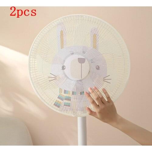 2pcs Floor Standing Fan Cover Circular Mesh Safety Protection Net Dust Overlay Childs Finger Anti Pinch Device Home Decor