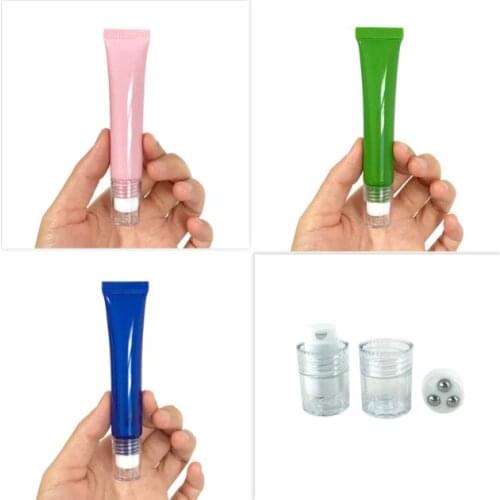 20pcs Cosmetic Soft Tube 20g plastic Lotion Containers Empty Makeup squeeze tube Refilable Bottles Emulsion Cream Packaging