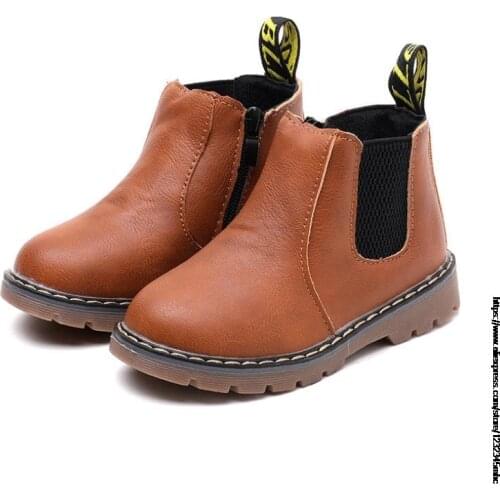 Childrens Boots Waterproof Boys Girls Martin Boots Winter Kids Snow Boots Ankle Short Booties Child Fashion Sneakers