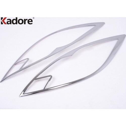 For Mazda 6 M6 2009 2010 2011 ABS Chrome Auto Headlight Hood Bezels Front Head Lights Lamps Covers TrimExterior Accessories