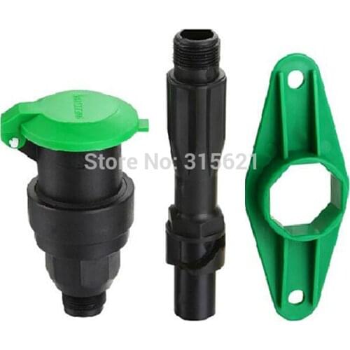 For water valve yellow 1 inch rapid water intake valve kit/set thrombolytic watering gardening supplies