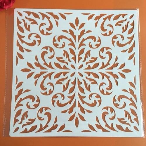 30 * 30cm size diy craft mandala mold for painting stencils stamped photo album embossed paper card on wood,fabric wall stencil