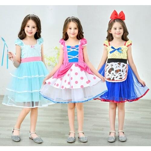 Carnival Halloween Girl Birthday Party Parade Costume Movie Princess Queen Tulle Hem Cosplay Party Fancy Dress Toy Outfit