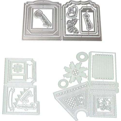 Metal Cutting Dies Flip The Box Cut Die Mold Decoration Scrapbooking Embossing Paper Craft Mould Punch Stencils