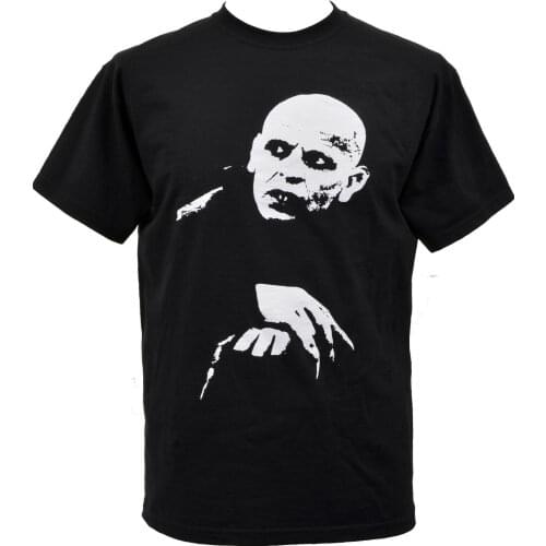 MENS BLACK T-SHIRT NOSFERATU VAMPIRE CLASSIC HAMMER HORROR CULT GOTH PUNK S-5XL Printing