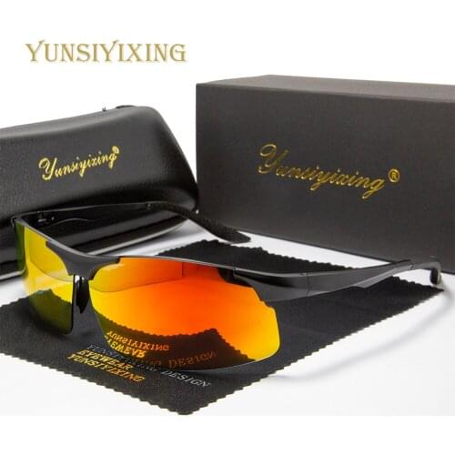 YUNSIYIXING Polarized Mens Sunglasses Classic Aluminum Magnesium Sun Glasses Brand Luxury Driving Men Eyewear Accessories 8003