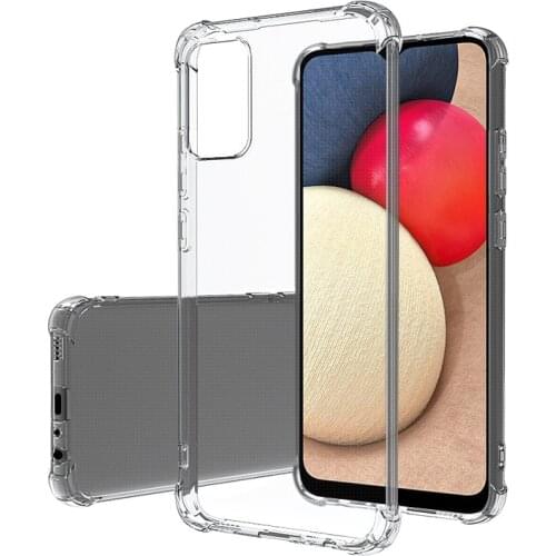 Soft Transparent TPU case For Samsung Galaxy A02S airbag shockproof Protective back cover for samsung galaxy A12 A02S shell