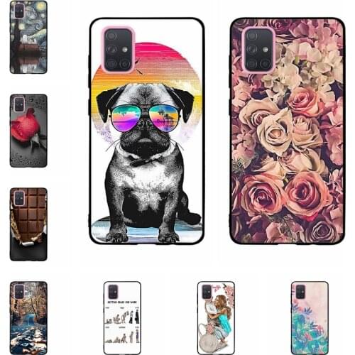 Soft PTU Case For Samsung A71 Case Silicone Funda Capa Coque Shell Back Cover For Samsung Galaxy A71 A7 1 A 71 A715F Phone Case