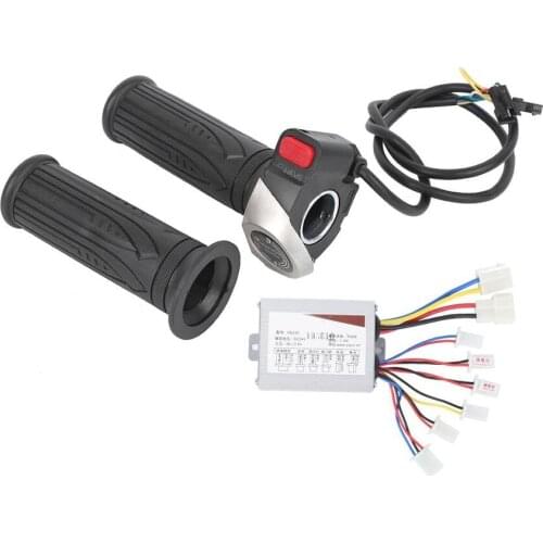 24V500W Brush Controller Set Universal Electric Bike Lithium Battery Power Storage Throttle Grip Set