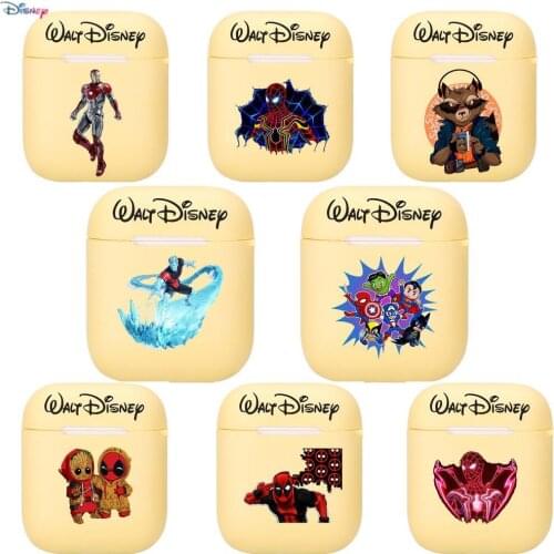 2021 Disneys new Marvel Iron Man Silicone Case For Apple Airpods 1/2 Cover Protective Earphone Case Headphones Cases Protective