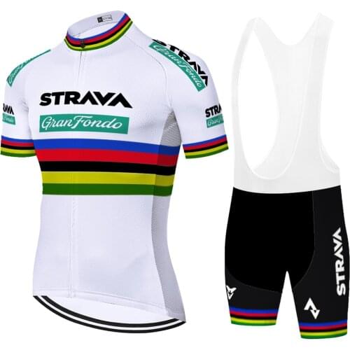 2021 new strava cycling clothing sportswear short sleeve cycilng set 20D gel pad Bicycle Breathable ropa ciclismo hombre