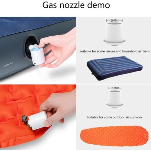 Portable Tiny Air Pump Ultra-Mini Inflator with 1300mAh Battery USB Rechargeable